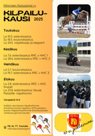 Alustava kisakalenteri 2025